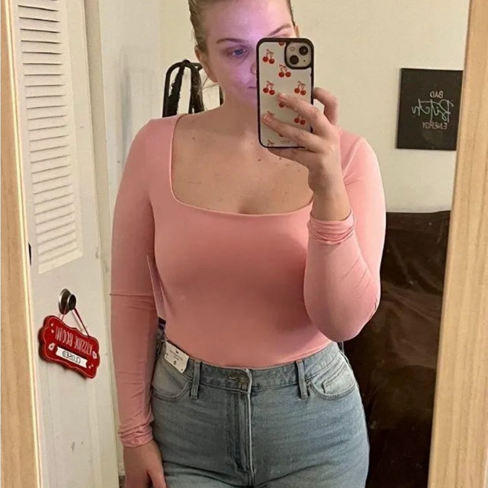 Brand New Buttery Soft Pink Bodysuit